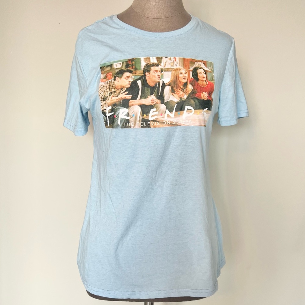 Friends Television Series T-Shirt Size Medium Light Blue